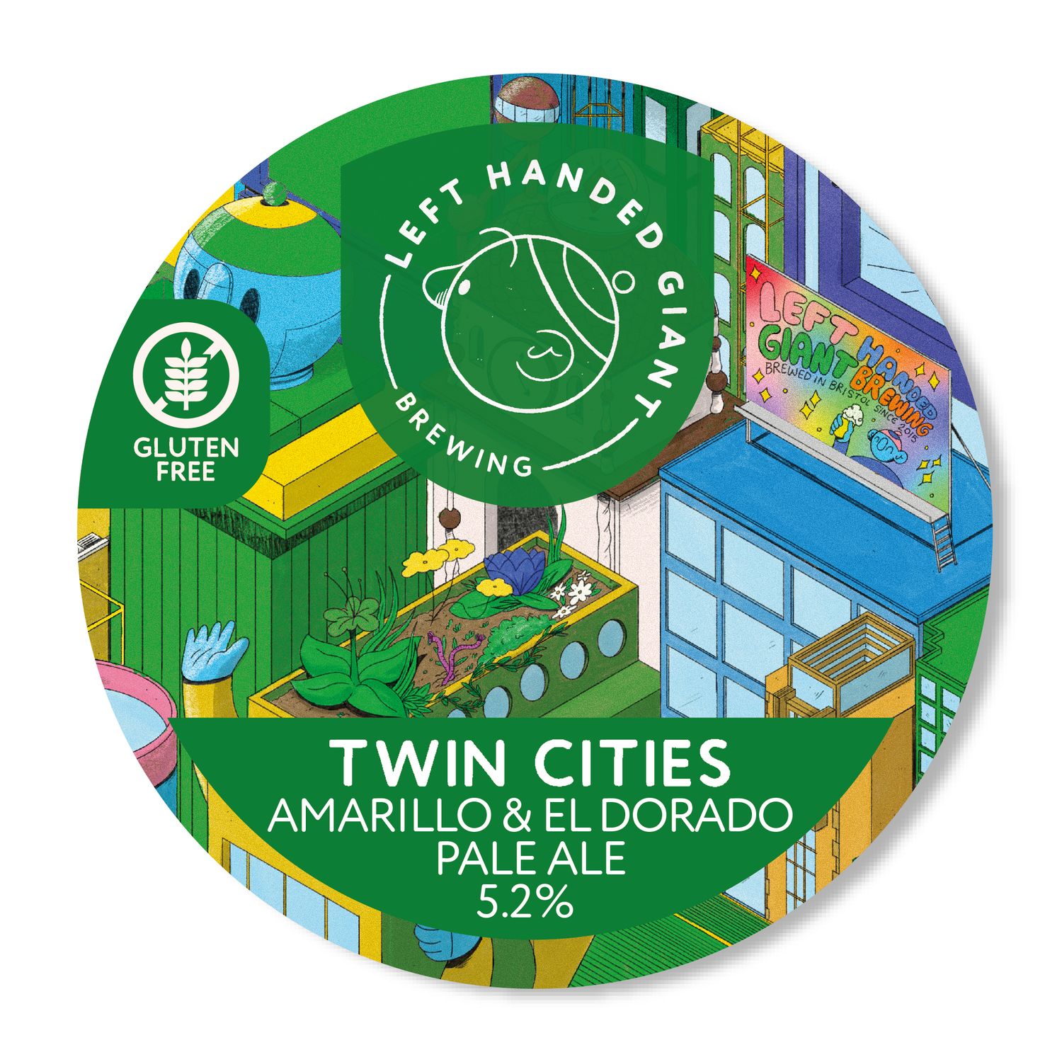 Twin Cities Amarillo and El Dorado - Pale sans gluten, 5.2%