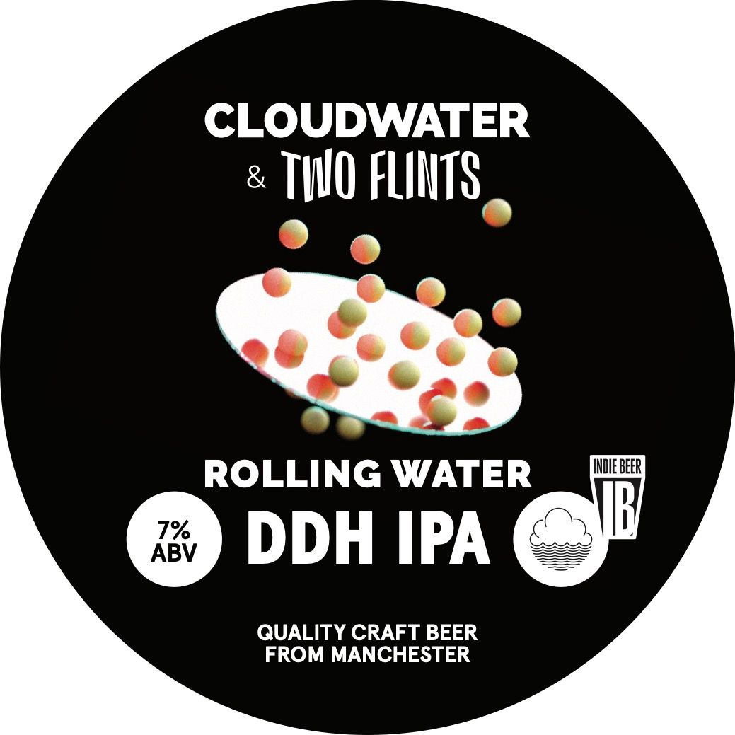 c Two Flints Rolling Water - DDH IPA, 7%