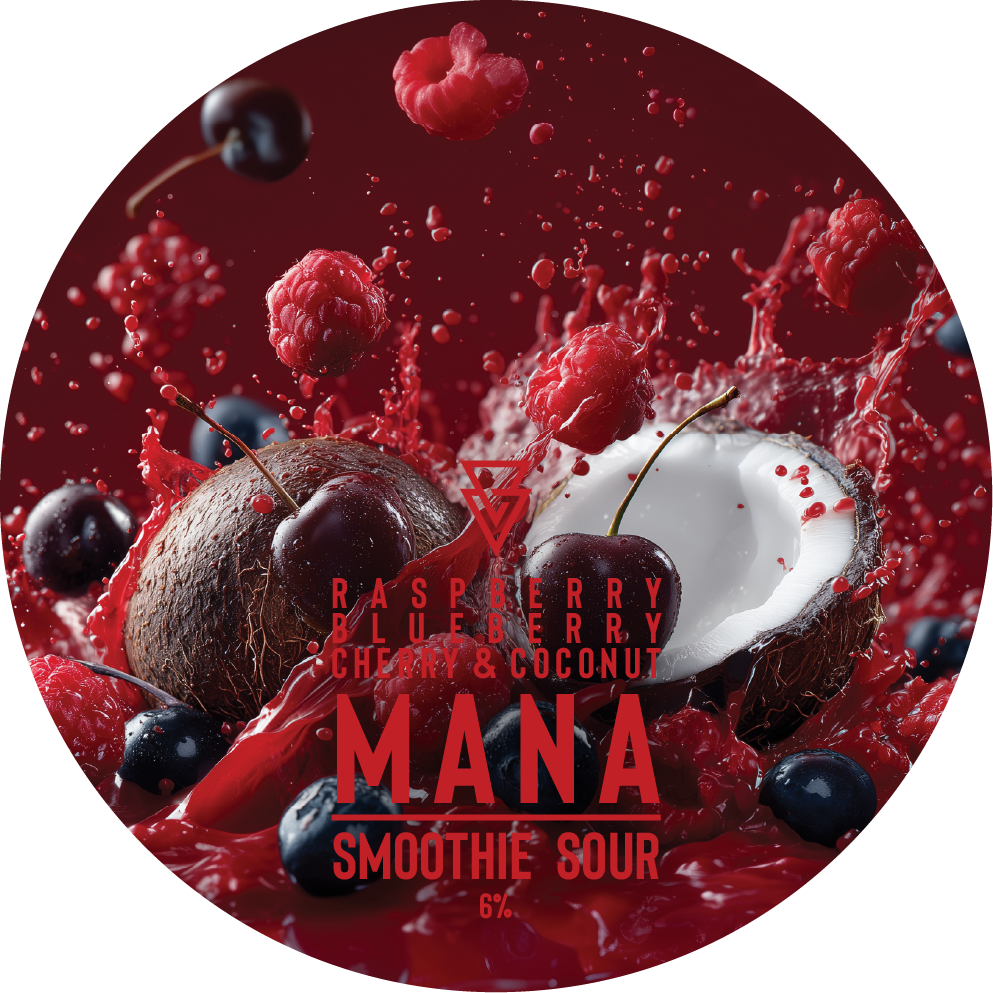 MANA  Raspberry Blueberry Cherry Coconut - Smoothie Sour, 6%