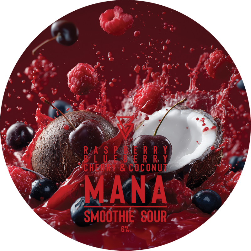 MANA  Raspberry Blueberry Cherry Coconut - Smoothie Sour, 6%