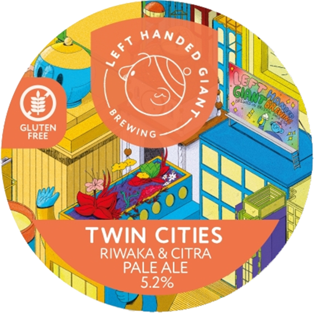 Twin Cities: Riwaka &amp; Citra - Gluten Free Pale with Riwaka &amp; Citra, 5.2%