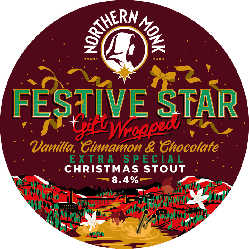 Festive Star Gift Wrapped - Extra Special Christmas Stout - vanille canelle chocolat, 8.4%