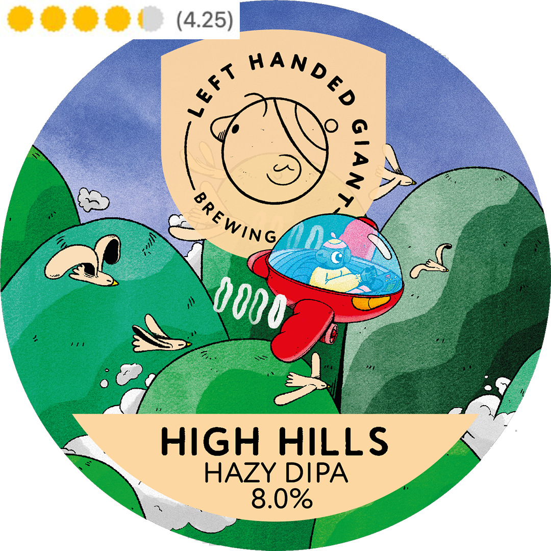 High Hills - Hazy DIPA with Nectaron. Nelson &amp; Strata, 8%