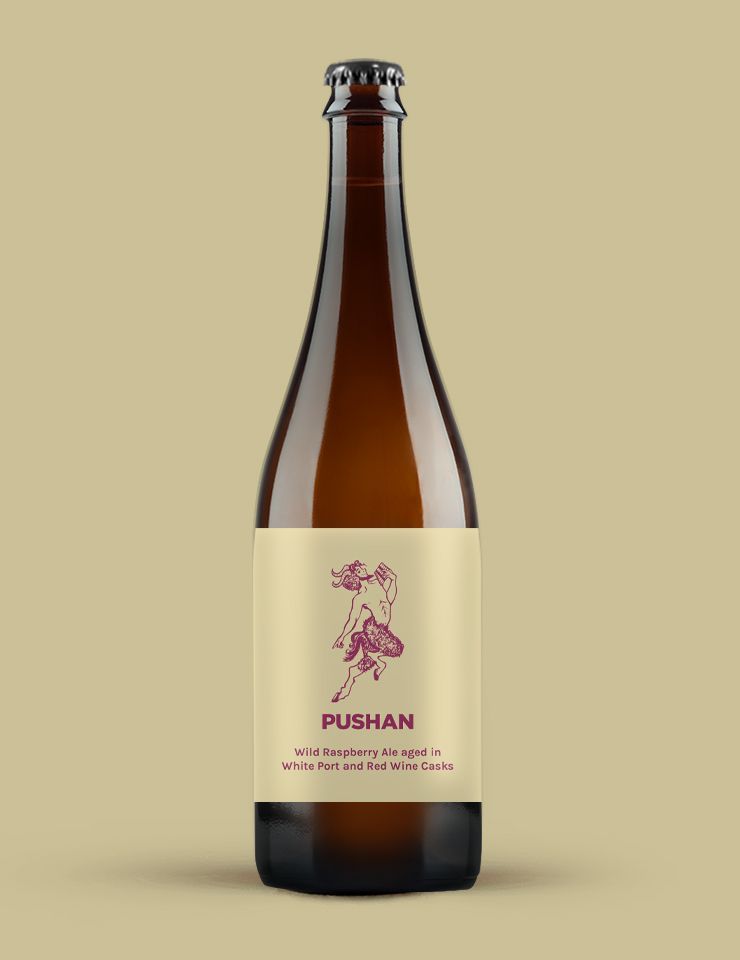 Pushan - c Holy Goat Wild Raspberry Ale aged in White Port and Red Wine Casks, 6.8%
