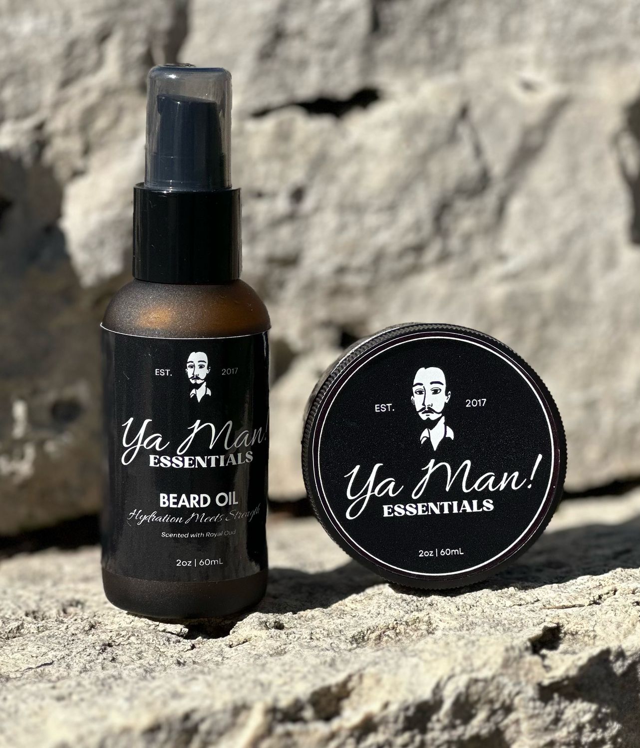 Ya Man! Essentials Beard Oil + Beard Balm Combo