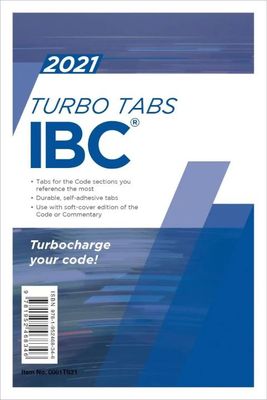 2021 International Building Code (IBC) Turbo Tabs, Soft Cover