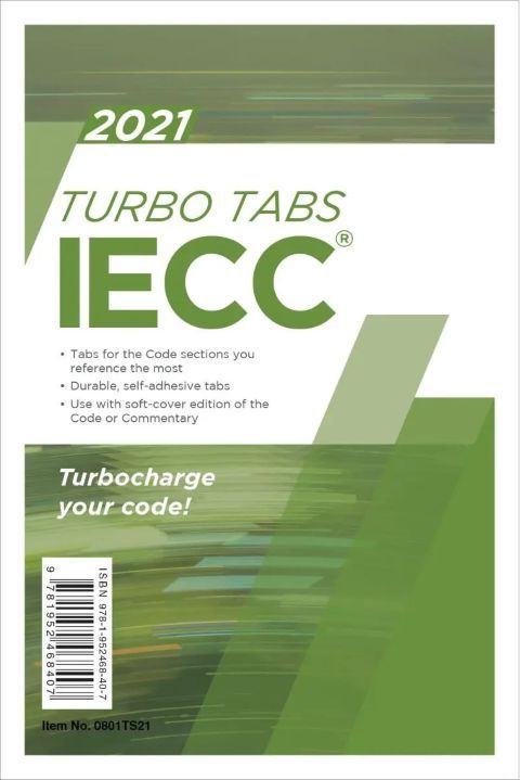 2021 International Energy Conservation Code (IECC) Turbo Tabs, Soft Cover