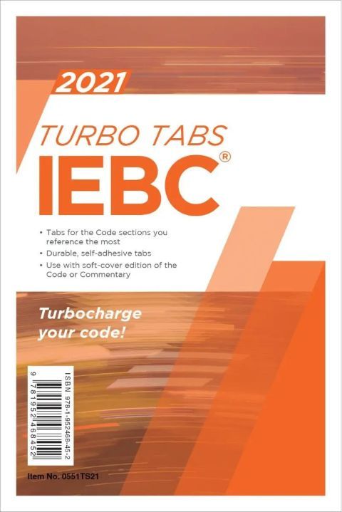 2021 International Existing Building Code (IEBC) Turbo Tabs, Soft Cover