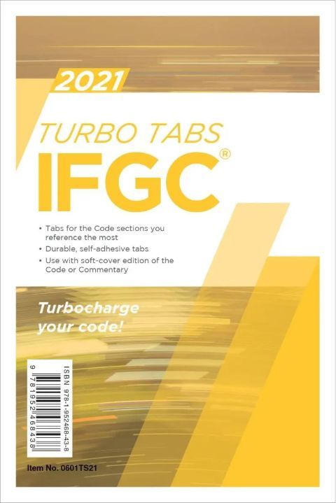 2021 International Fuel Gas Code (IFGC) Turbo Tabs, Soft Cover