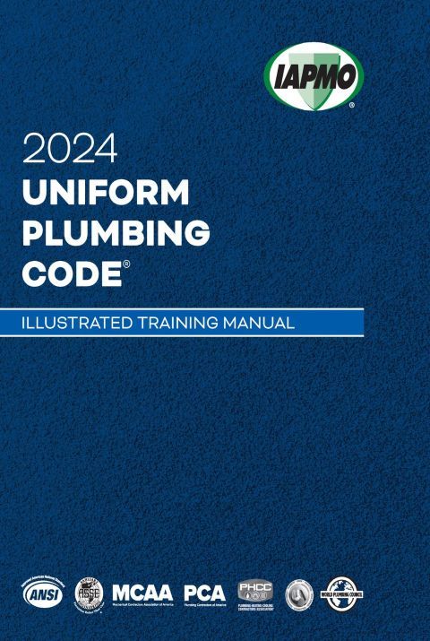 2024 Uniform Plumbing Code (UPC) Illustrated Training Manual Soft Cover w/Tabs
