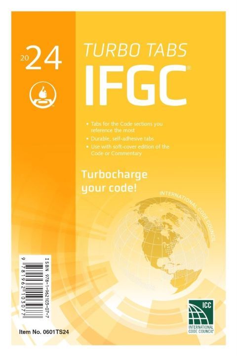 2024 International Fuel Gas Code (IFGC) Turbo Tabs, Soft Cover