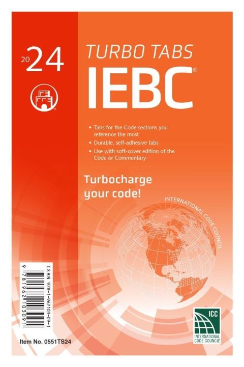 2024 International Existing Building Code (IEBC) Turbo Tabs, Soft Cover