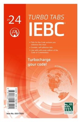 2024 International Existing Building Code (IEBC) Turbo Tabs, Soft Cover