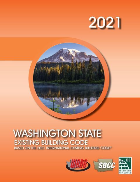 2021 International Existing Building Code (IEBC) w/WA Amendments, Soft Cover