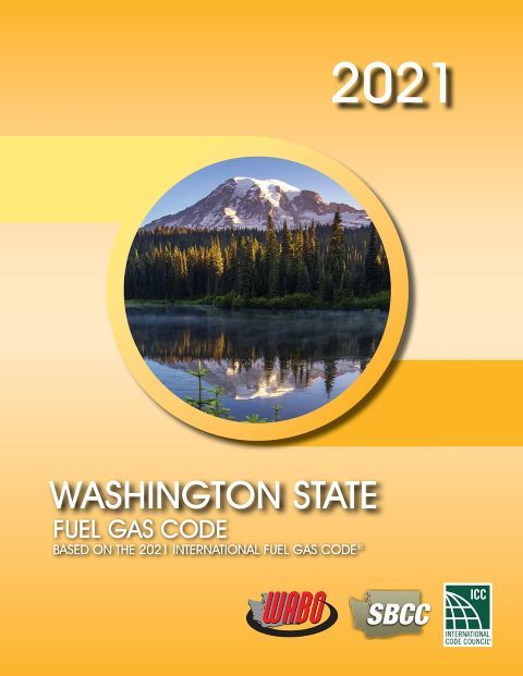 2021 International Fuel Gas Code (IFGC) w/WA Amendments, Soft Cover