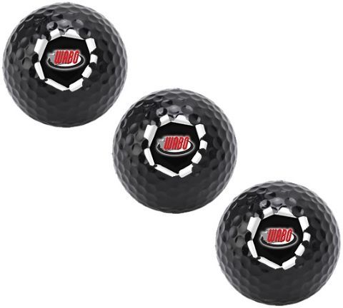 Golf Balls (Black) - 3 Pack