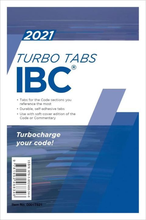 2021 International Building Code (IBC) Turbo Tabs, Soft Cover