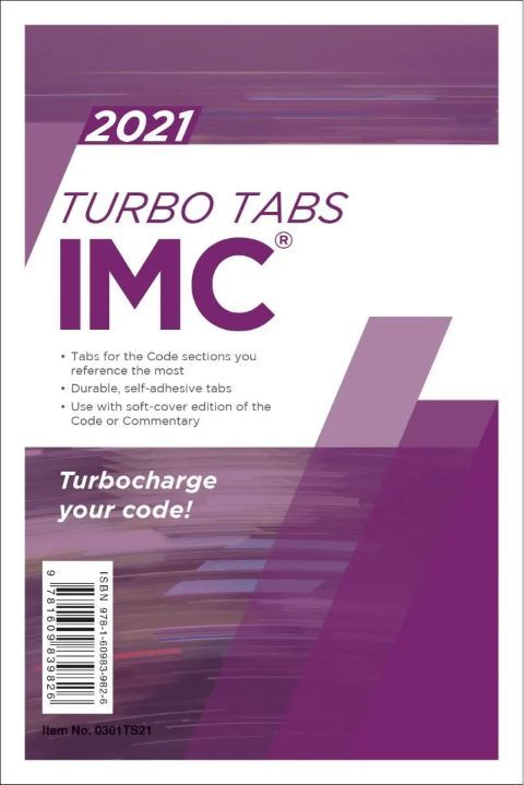 2021 International Mechanical Code (IMC) Turbo Tabs, Soft Cover