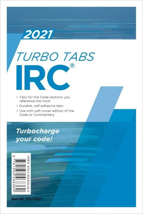 2021 International Residential Code (IRC) Turbo Tabs, Soft Cover