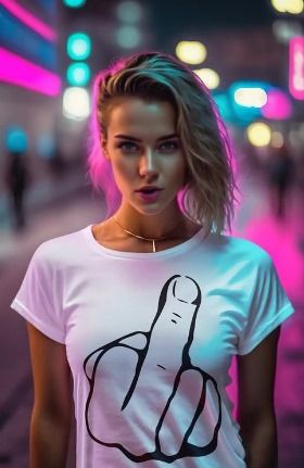 MIDDLE FINGER Unisex classic tee