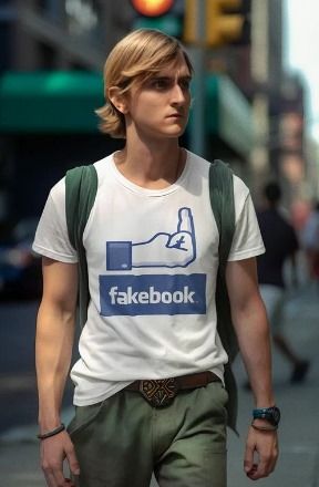 FAKEBOOK Unisex classic tee
