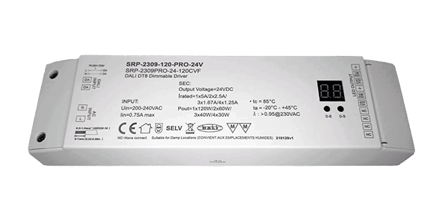 120W DALI DT8 DIMMABLE LED DRIVER