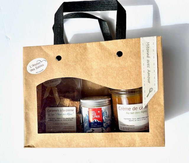 Trio 1 sachet, 1 pot crème et 1 mini Salière Sel des Alpes