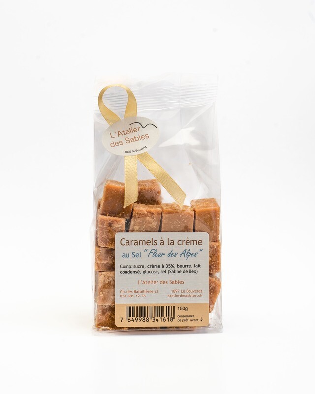 Caramels à la crème au Sel "Fleur des Alpes" 150 g