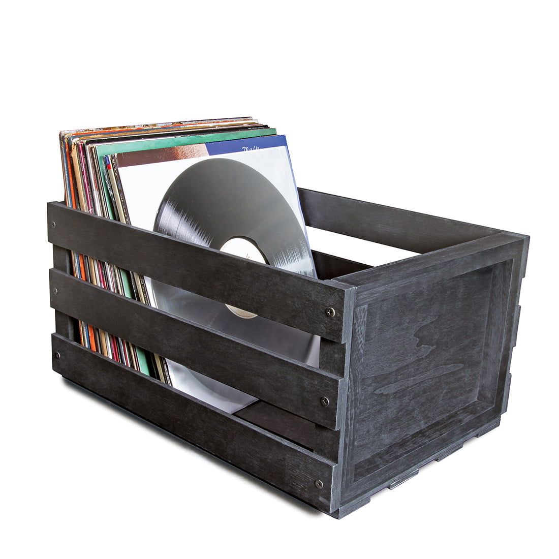 Ultralink  Record Storage Crate – Black