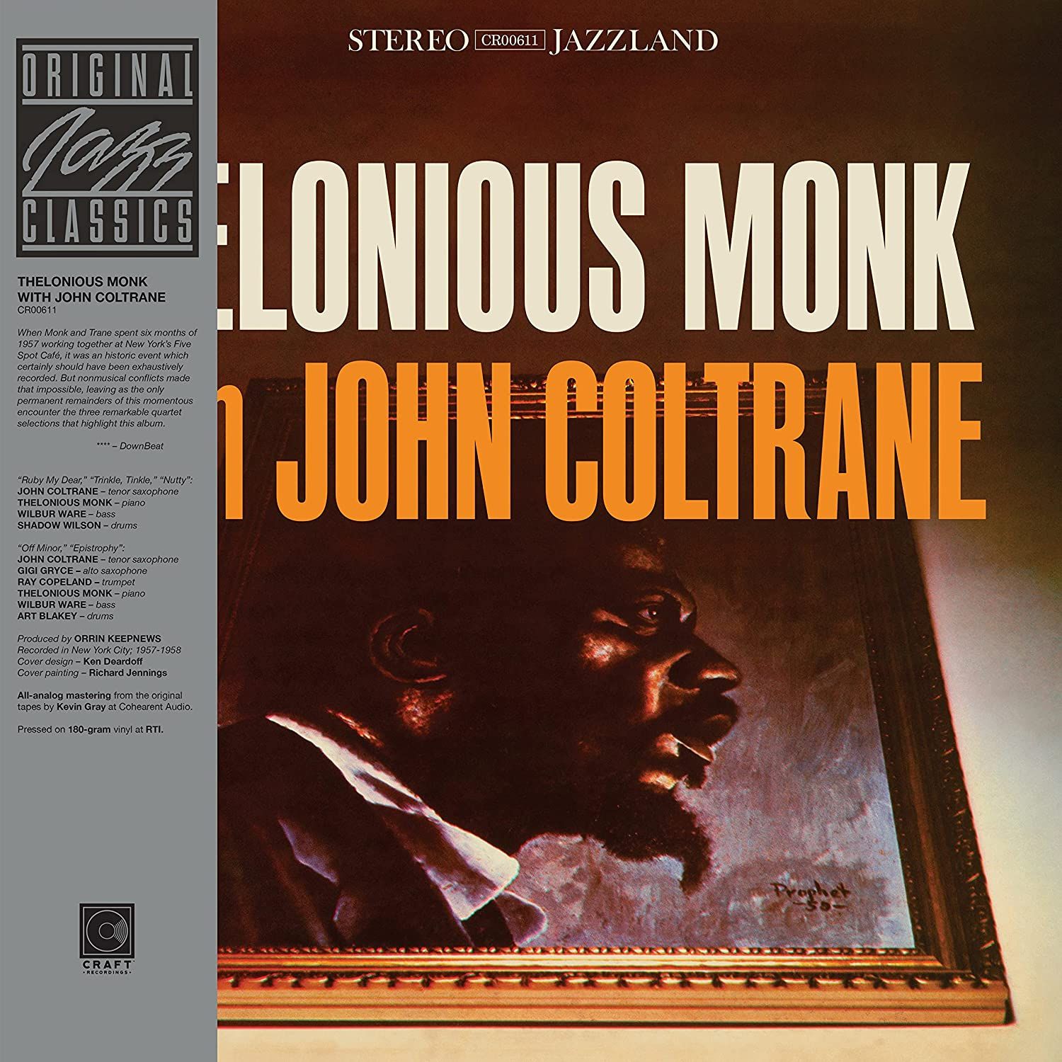 Thelonious Monk With John Coltrane (Original Jazz Classics Series)