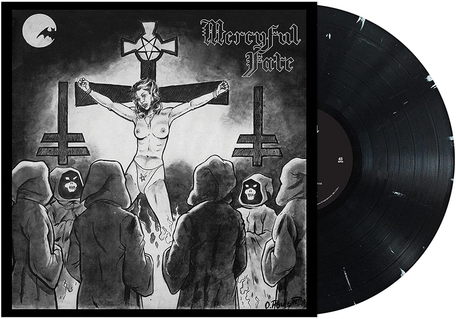 Mercyful Fate - ST (black with white edged marble)