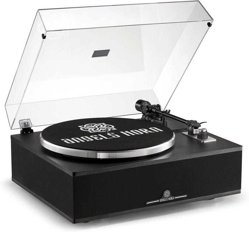 Angels Horn  - H019  Bluetooth Turntable with Speakers