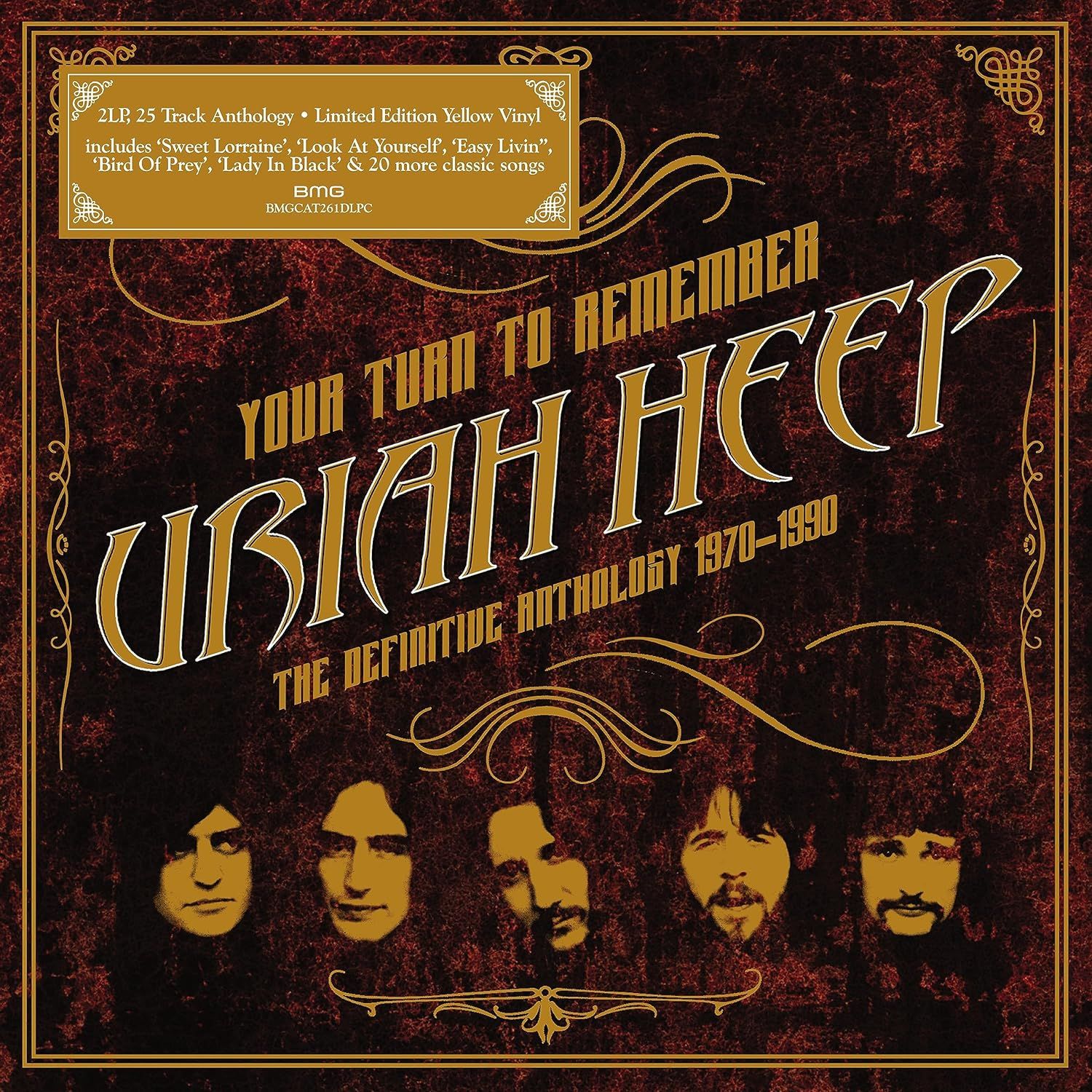 Uriah Heep - The Definite Anthology 1970 - 1990.  (Limited Yellow Vinyl)