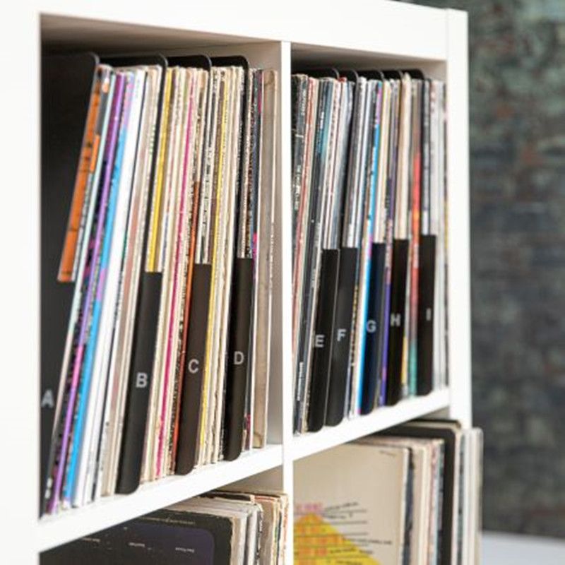 A-Z Vinyl Dividers - Black