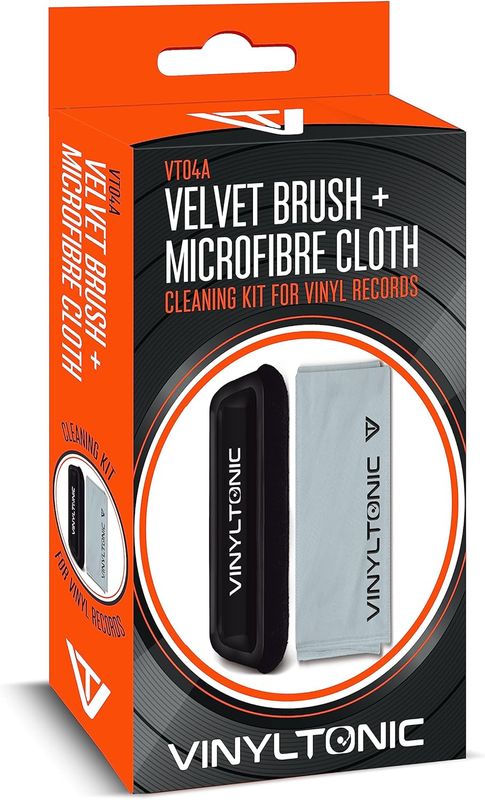 Vinyl Tonic Velvet Brush And Microfibre Cloth Cleaning Kit