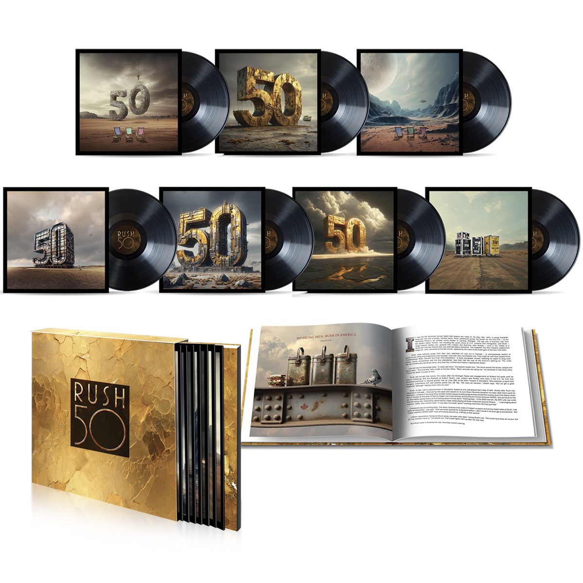 Rush - R50 Deluxe 7LP Vinyl Edition.  PRE-ORDER