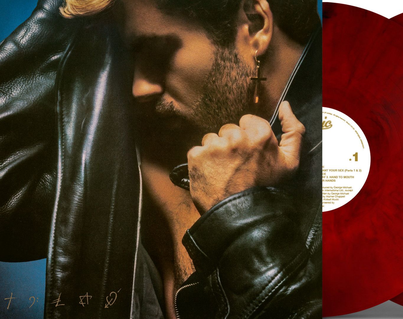 George Michael - Faith  2 LP Deluxe Edition  - Red &amp; Black Marble