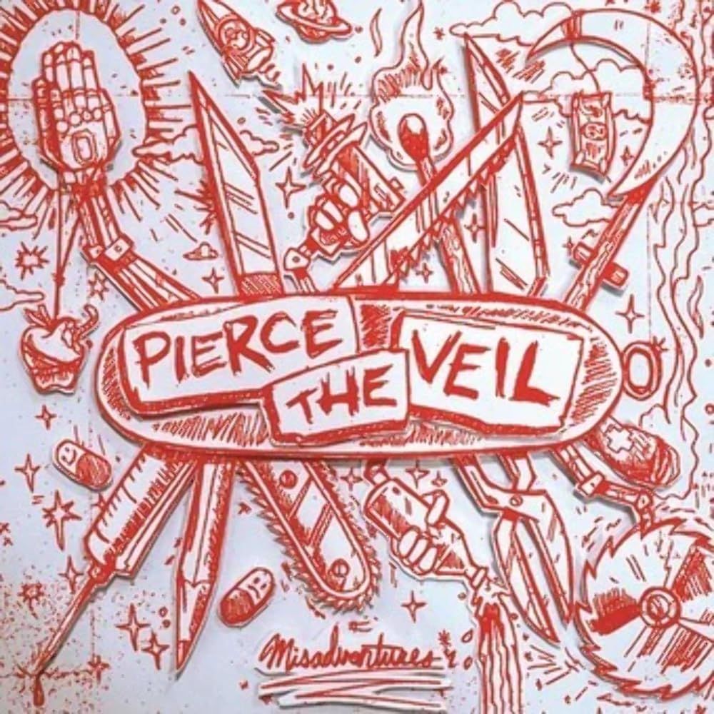 Pierce the Veil - Misadventures (Indie Exclusive Red &amp; Silver Vinyl)