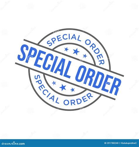 Special Order for Arik