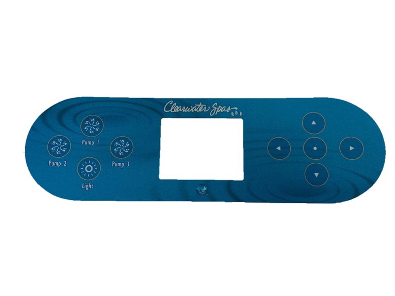TP800 9-Button 3 Pump Overlay