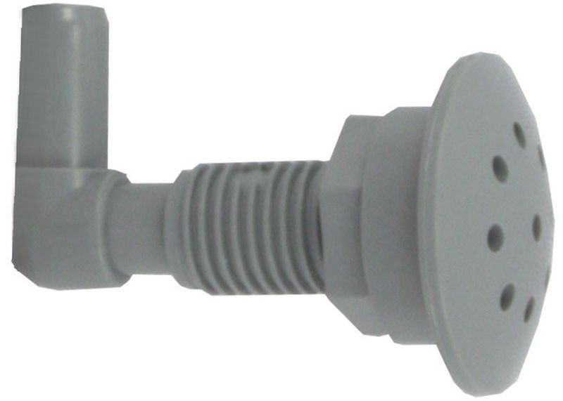 Air Injector 3/8 Barb 90-Deg Elbow; SS **DISCONTINUED**