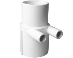 TWO 3/4&quot; SM WATER PORTS, 2&quot; SOCKET * 2&quot; SPIGOT