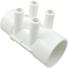 FOUR 3/4&quot; SM WATER PORTS, 2&quot; SOCKET * 2&quot; SPIGOT
