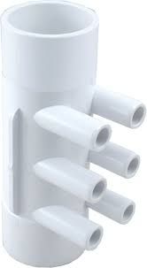 SIX 3/4&quot; SM WATER PORTS, 2&quot; SOCKET * BLIND