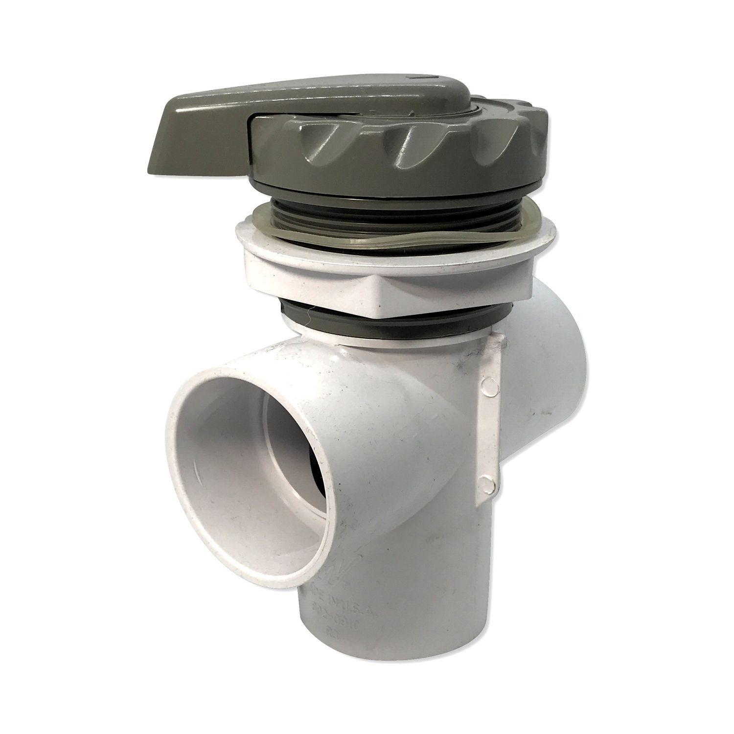 2&quot; Top Access Horizontal Diverter Valve Assembly - Sterling Silver **DISCONTINUED**