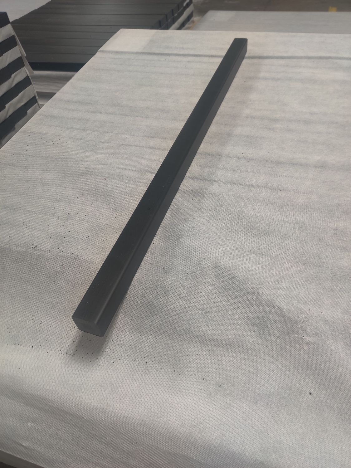 1.30 x 1.30 x 31.24&quot; Black, Smooth