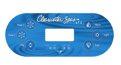 TP600 6-Button 2 Pump Overlay