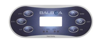 TP600 6-Button 2 Pump Overlay