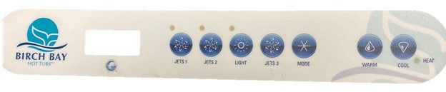 VL703S 7-Button 3 Pump Overlay