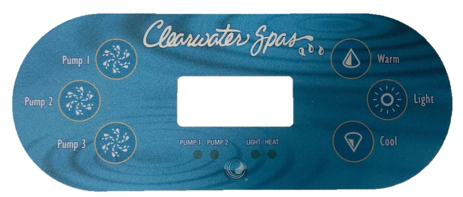 TP600 6-Button 3 Pump Overlay